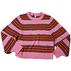 Divided by H&M Small Long Sleeve Striped Knit Sweater